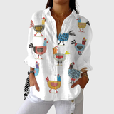 Honorine — Blouse imprimée légère et colorée