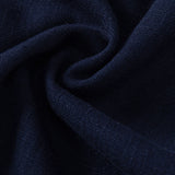 Ensemble — chemise cubaine en lin et viscose à coutures contrastantes & pantalon texturé froissé