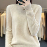 Pierrette | Pull en maille fine à poignets côtelés