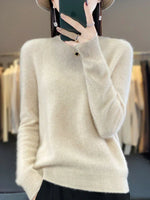 Pierrette | Pull en maille fine à poignets côtelés