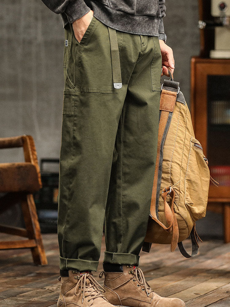 Pantalon utilitaire décontracté d'inspiration vintage