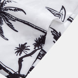 Ensemble — chemise à imprimé palmiers tropical & short de bain à cordon