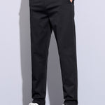 Ensemble — polo côtelé en maille à col Johnny et bordure contrastante & pantalon