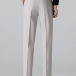 Ensemble — polo jacquard torsadé à col V & pantalon fuselé coupe slim