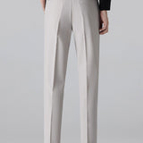 Ensemble — polo jacquard torsadé à col V & pantalon fuselé coupe slim