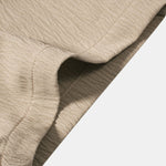 Ensemble — chemise texturée froissée à col V & pantalon texturé froissé