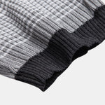 Ensemble — polo en maille rayée dégradée & pantalon fuselé coupe slim