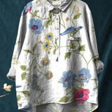 Andrée | Blouse vintage française à fleurs
