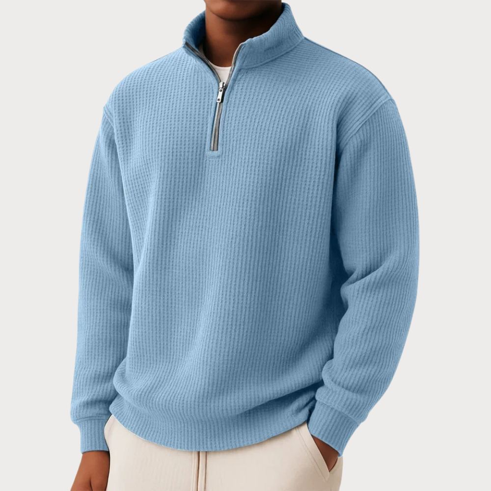 ELEGANT ZIPPERED PULLOVER FOR MEN