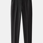 Ensemble — polo en maille texturée contrastante & pantalon fuselé coupe slim