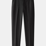 Ensemble — polo en maille texturée contrastante & pantalon fuselé coupe slim