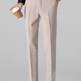 Ensemble — polo en maille rayée & pantalon fuselé coupe slim