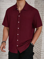 BUTTON FRONT SHIRT FOR MEN