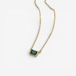 Collier Moni Grön Smaragd
