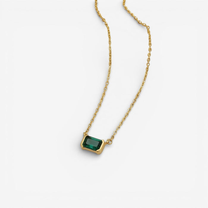 Collier Moni Grön Smaragd