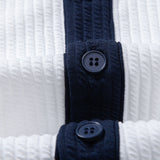 Ensemble — chemise côtelée contrastante & short côtelé à cordon