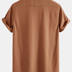 Chemise cubaine en lin à poches