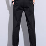 Ensemble — polo côtelé en maille à col Johnny et bordure contrastante & pantalon