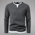 V-NECK KNIT SHIRT FOR MEN