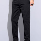 Ensemble — polo en maille jacquard torsadé & pantalon à jambe droite et taille élastique