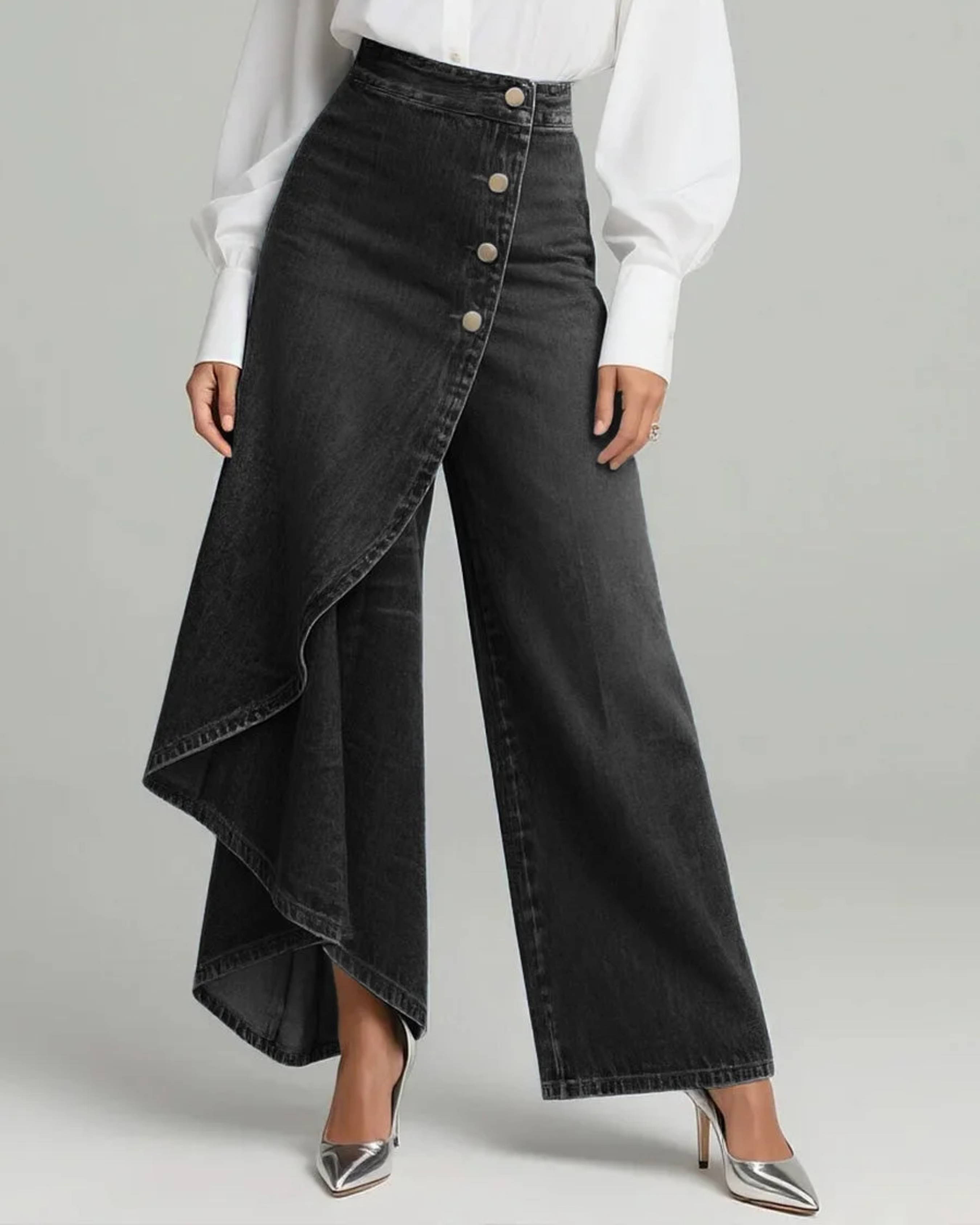 Pantalon en Jean Portefeuille - Noir