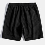 Ensemble — chemise gaufrée à manches courtes & short gaufré à cordon