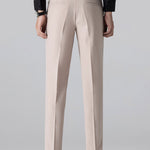 Ensemble — chemise en maille jacquard torsadé & pantalon fuselé coupe slim