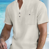 HENLEY COTTON SHIRT FOR MEN
