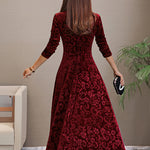 Sandrine — Robe d'Élégance en Velours pour les Fêtes