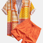 Ensemble Améline — chemise à bordure paisley & short de bain