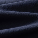 Chemise boutonnée en lin contrastant