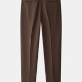 Ensemble — polo zippé en maille jacquard torsadé & pantalon fuselé