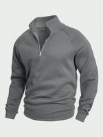 Kelvin | Stylish zip-up jumper with stand-up collar