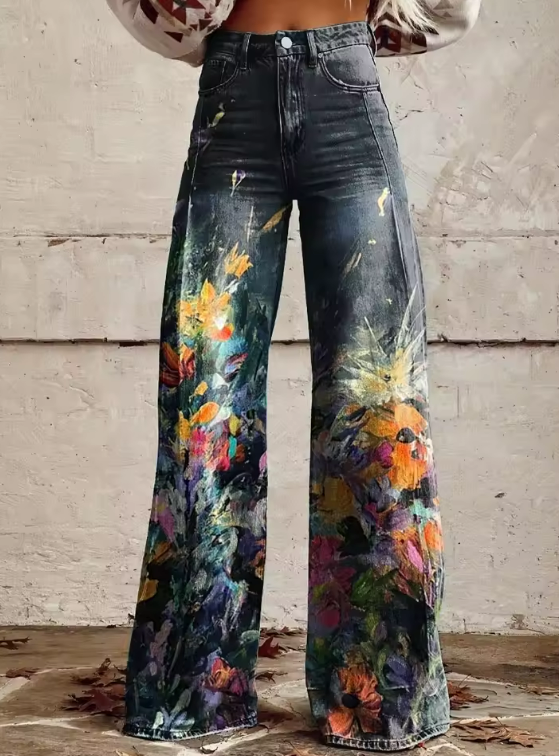 Pantalon Motif Libre