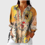 Quitterie — Blouse imprimée légère et colorée