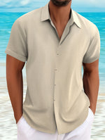 LINEN LAPEL SHIRT FOR MEN