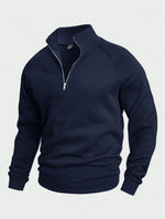 Kelvin | Stylish zip-up jumper with stand-up collar