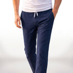 Pantalon Oliver — en coton à cordon