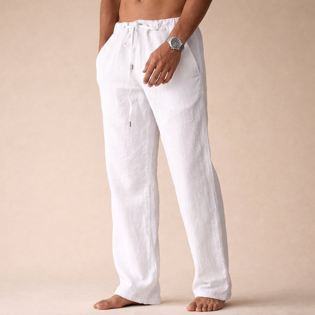 Pantalon Eligio — en lin