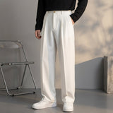 Pantalon en laine à plis heritage