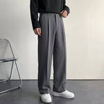 Pantalon en laine à plis heritage