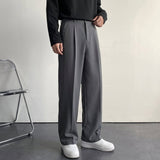 Pantalon en laine à plis heritage