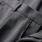 Pantalon en laine à plis heritage