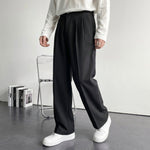 Pantalon en laine à plis heritage