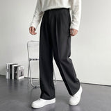 Pantalon en laine à plis heritage