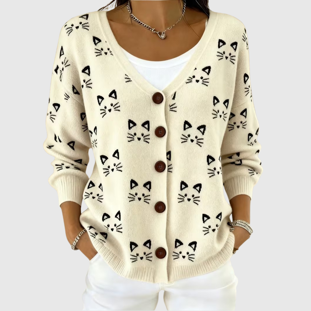 Mathilde — Cardigan en Maille Confortable Boutonné