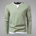 V-NECK KNIT SHIRT FOR MEN