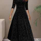 Julie — Robe Maxi Élégante à Motifs