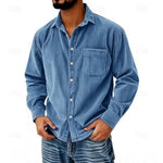 CORDUROY BUTTONED SHIRT FOR MEN