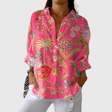 Ghislaine — Blouse imprimée légère et colorée